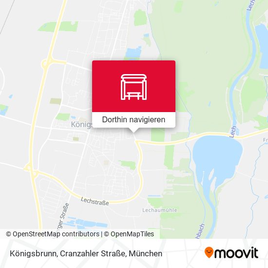Königsbrunn, Cranzahler Straße Karte