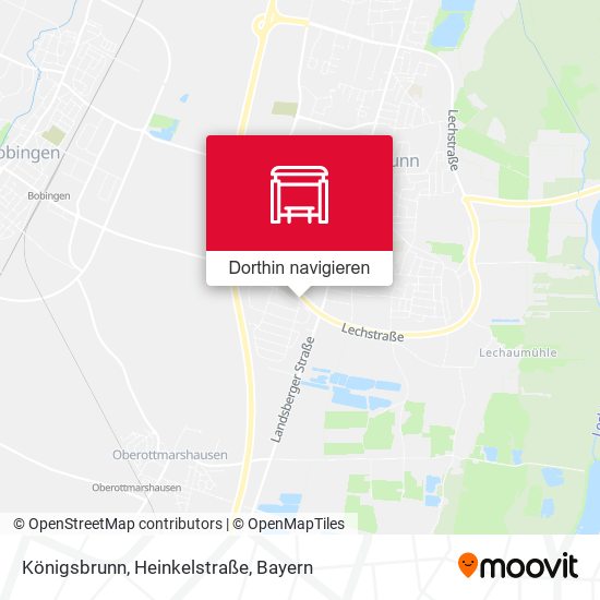 Königsbrunn, Heinkelstraße Karte