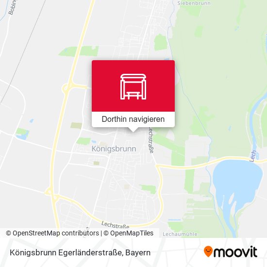 Königsbrunn Egerländerstraße Karte