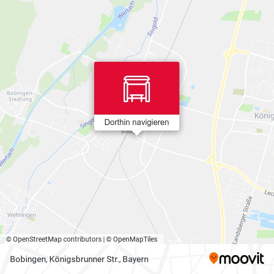 Bobingen, Königsbrunner Str. Karte