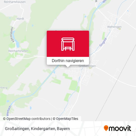 Großaitingen, Kindergarten Karte