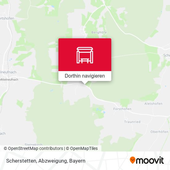 Scherstetten, Abzweigung Karte