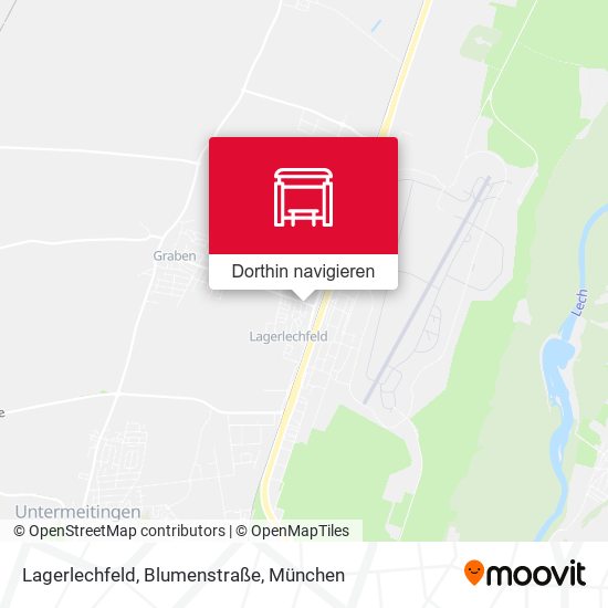 Lagerlechfeld, Blumenstraße Karte