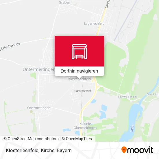 Klosterlechfeld, Kirche Karte