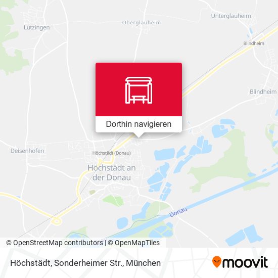 Höchstädt, Sonderheimer Str. Karte