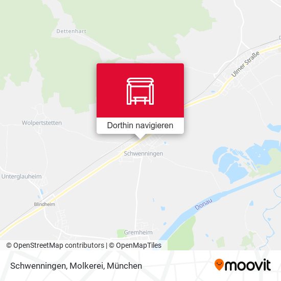 Schwenningen, Molkerei Karte