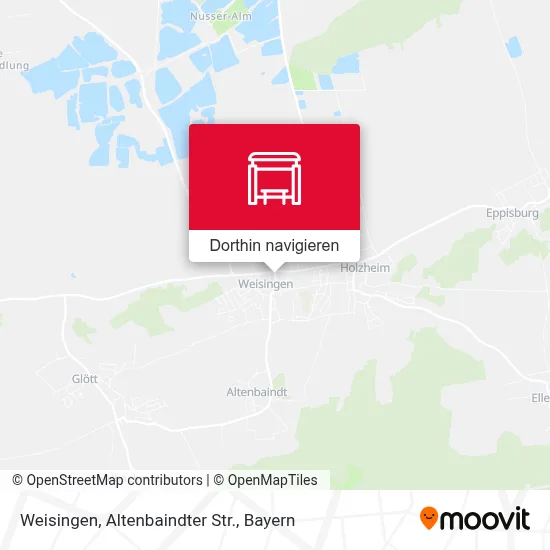 Weisingen, Altenbaindter Str. Karte