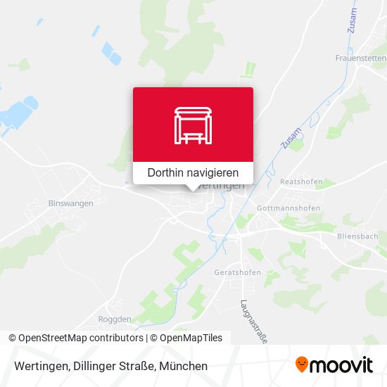 Wertingen, Dillinger Straße Karte
