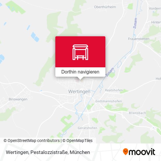 Wertingen, Pestalozzistraße Karte