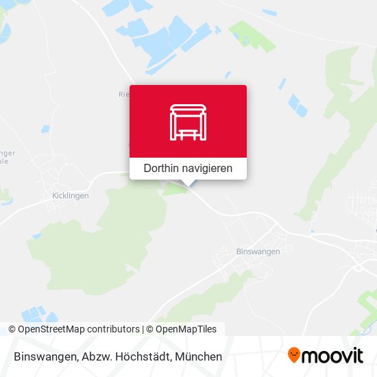 Binswangen, Abzw. Höchstädt Karte
