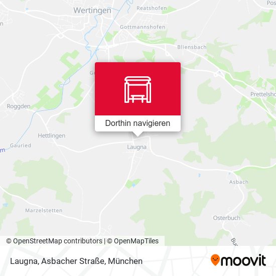 Laugna, Asbacher Straße Karte