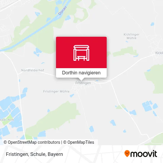 Fristingen, Schule Karte