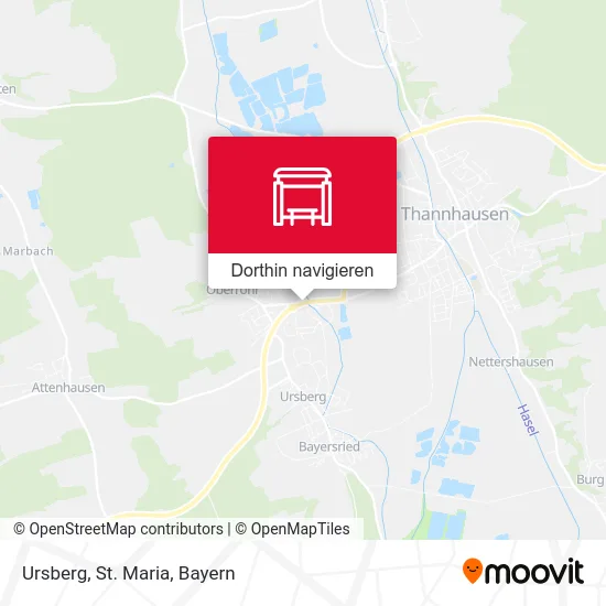 Ursberg, St. Maria Karte