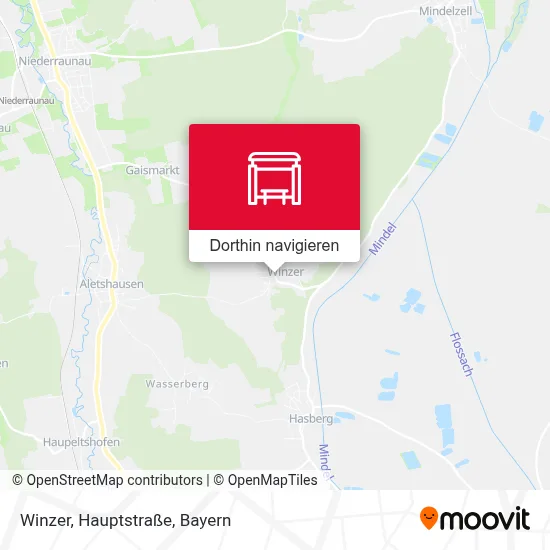 Winzer, Hauptstraße Karte
