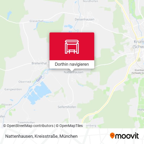 Nattenhausen, Kreisstraße Karte