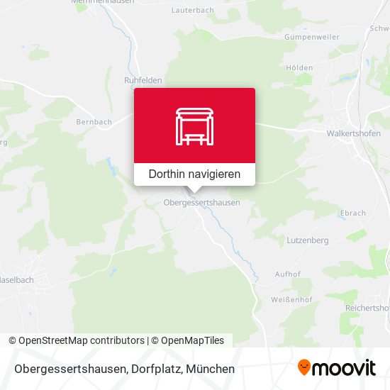 Obergessertshausen, Dorfplatz Karte