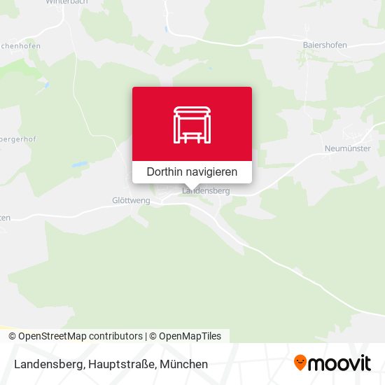Landensberg, Hauptstraße Karte