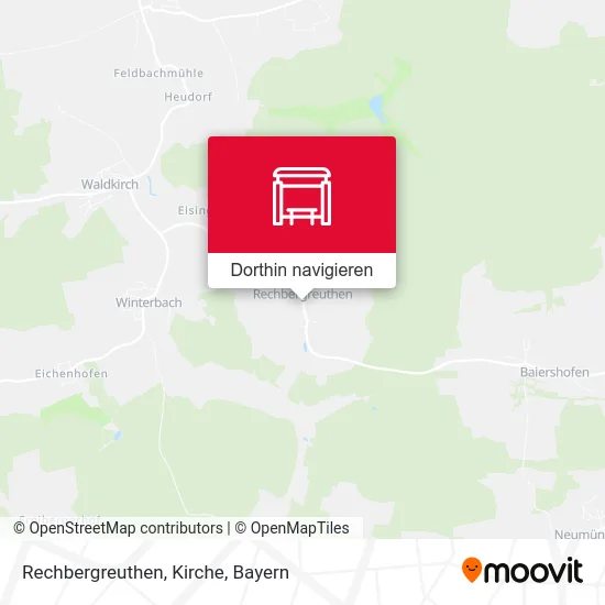 Rechbergreuthen, Kirche Karte