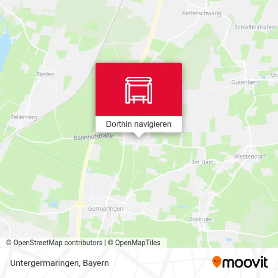 Untergermaringen Karte