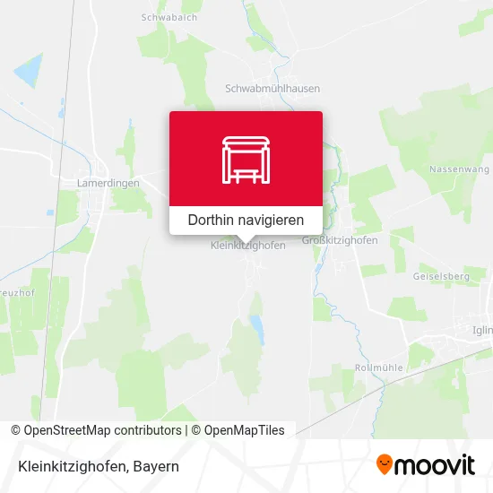 Kleinkitzighofen Karte
