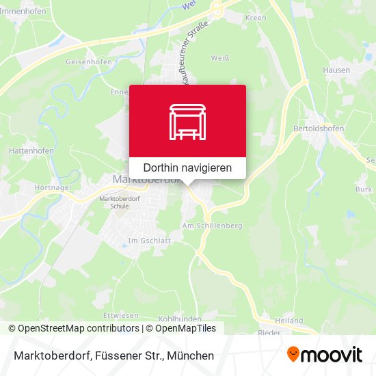 Marktoberdorf, Füssener Str. Karte