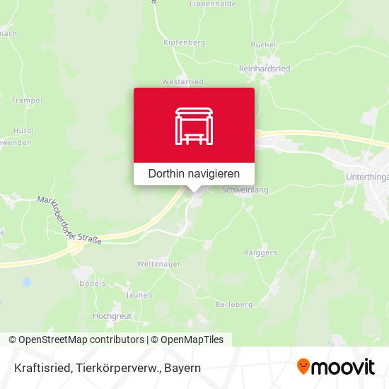 Kraftisried, Tierkörperverw. Karte