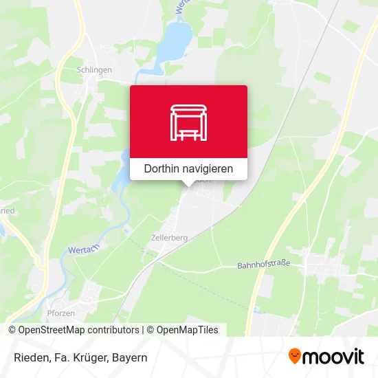 Rieden, Fa. Krüger Karte