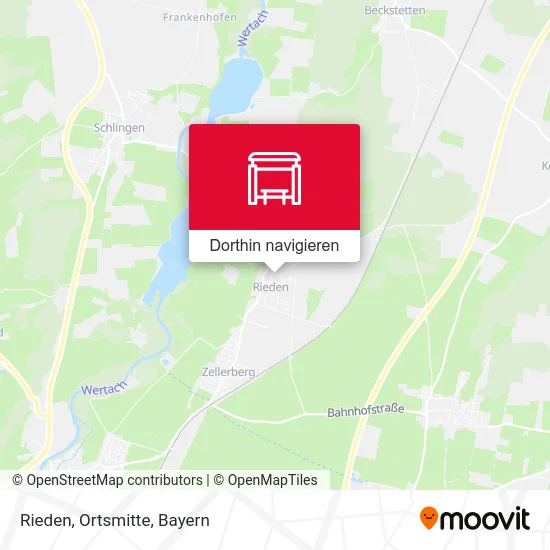 Rieden, Ortsmitte Karte