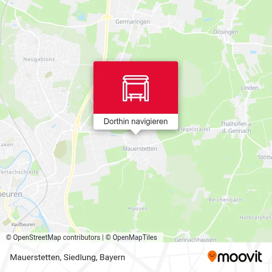 Mauerstetten, Siedlung Karte