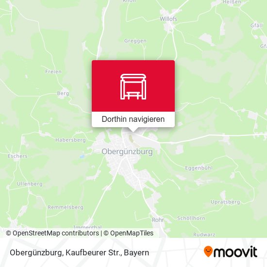 Obergünzburg, Kaufbeurer Str. Karte