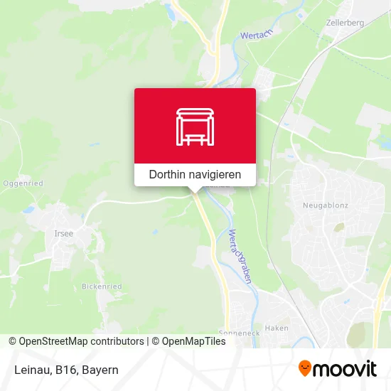 Leinau, B16 Karte