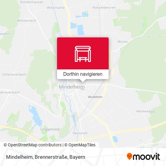 Mindelheim, Brennerstraße Karte