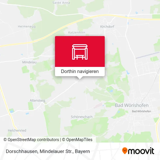 Dorschhausen, Mindelauer Str. Karte