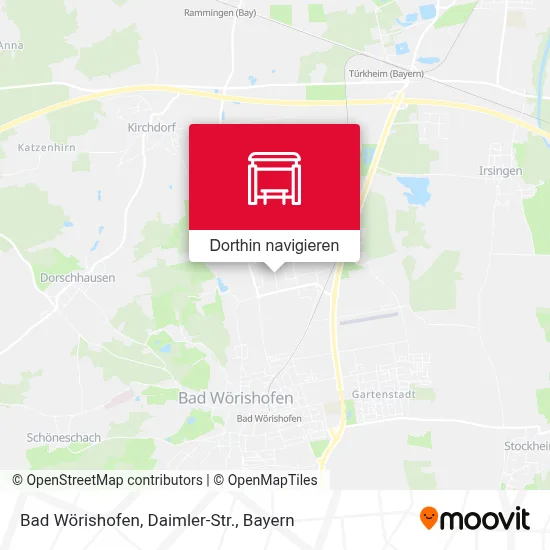 Bad Wörishofen, Daimler-Str. Karte