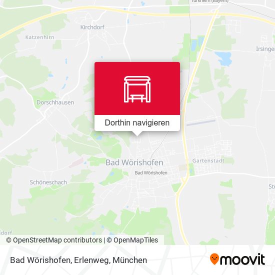 Bad Wörishofen, Erlenweg Karte