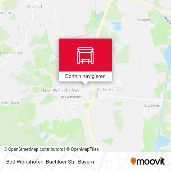 Bad Wörishofen, Buchloer Str. Karte