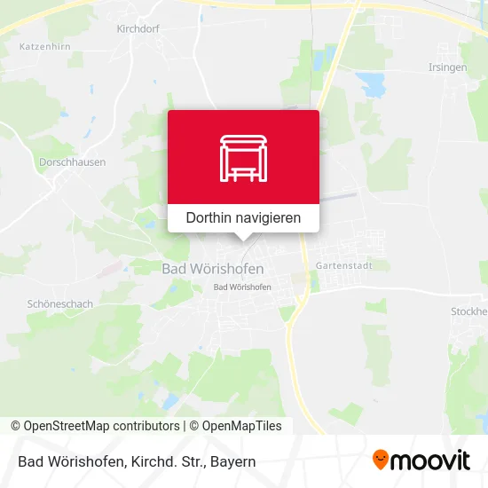 Bad Wörishofen, Kirchd. Str. Karte