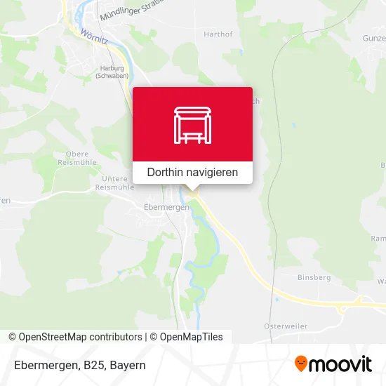 Ebermergen, B25 Karte