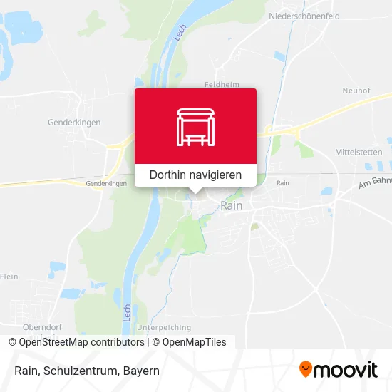 Rain, Schulzentrum Karte