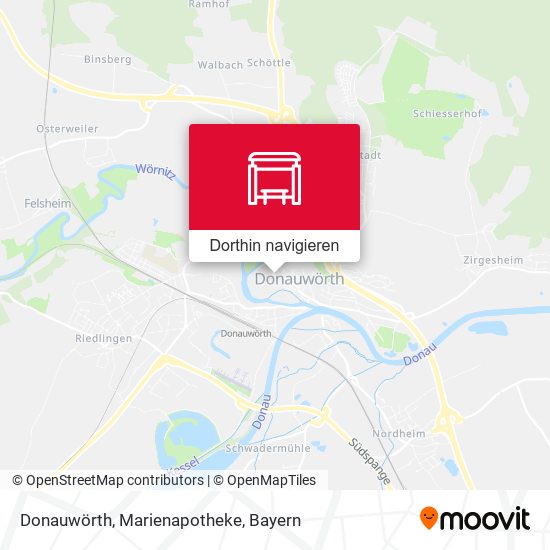 Donauwörth, Marienapotheke Karte