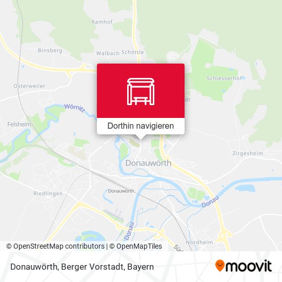 Donauwörth, Berger Vorstadt Karte