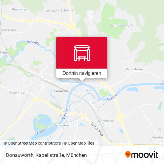 Donauwörth, Kapellstraße Karte