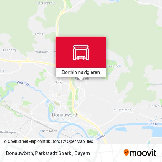 Donauwörth, Parkstadt Spark. Karte