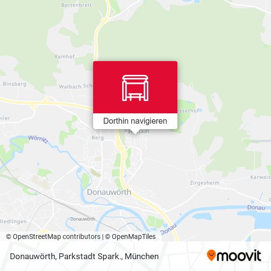 Donauwörth, Parkstadt Spark. Karte