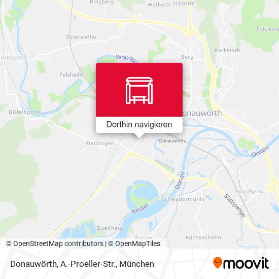Donauwörth, A.-Proeller-Str. Karte