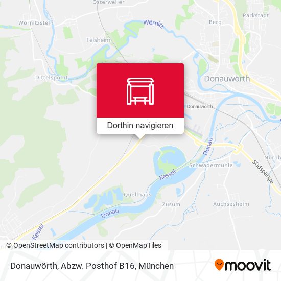 Donauwörth, Abzw. Posthof B16 Karte