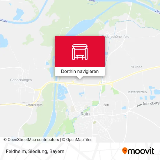 Feldheim, Siedlung Karte