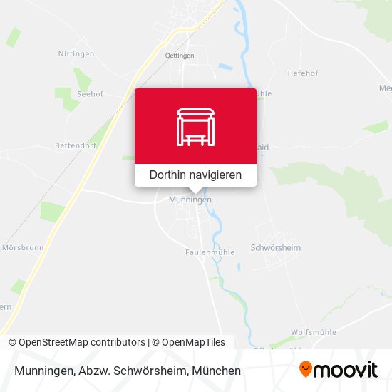 Munningen, Abzw. Schwörsheim Karte