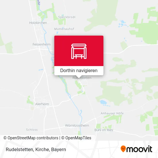 Rudelstetten, Kirche Karte