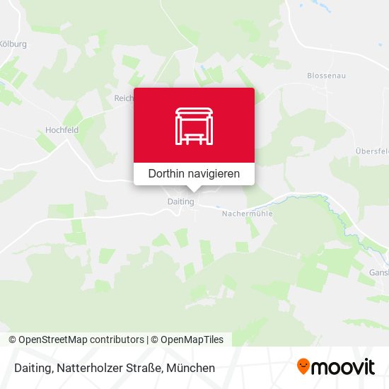 Daiting, Natterholzer Straße Karte